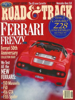 ROAD & TRACK 1997 JAN - FERRARI SPECIAL, NEW VETTE